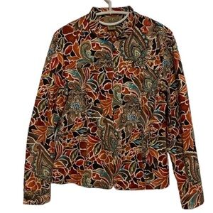 Peck & Peck Weekend Moto Zip Jacket Size 6